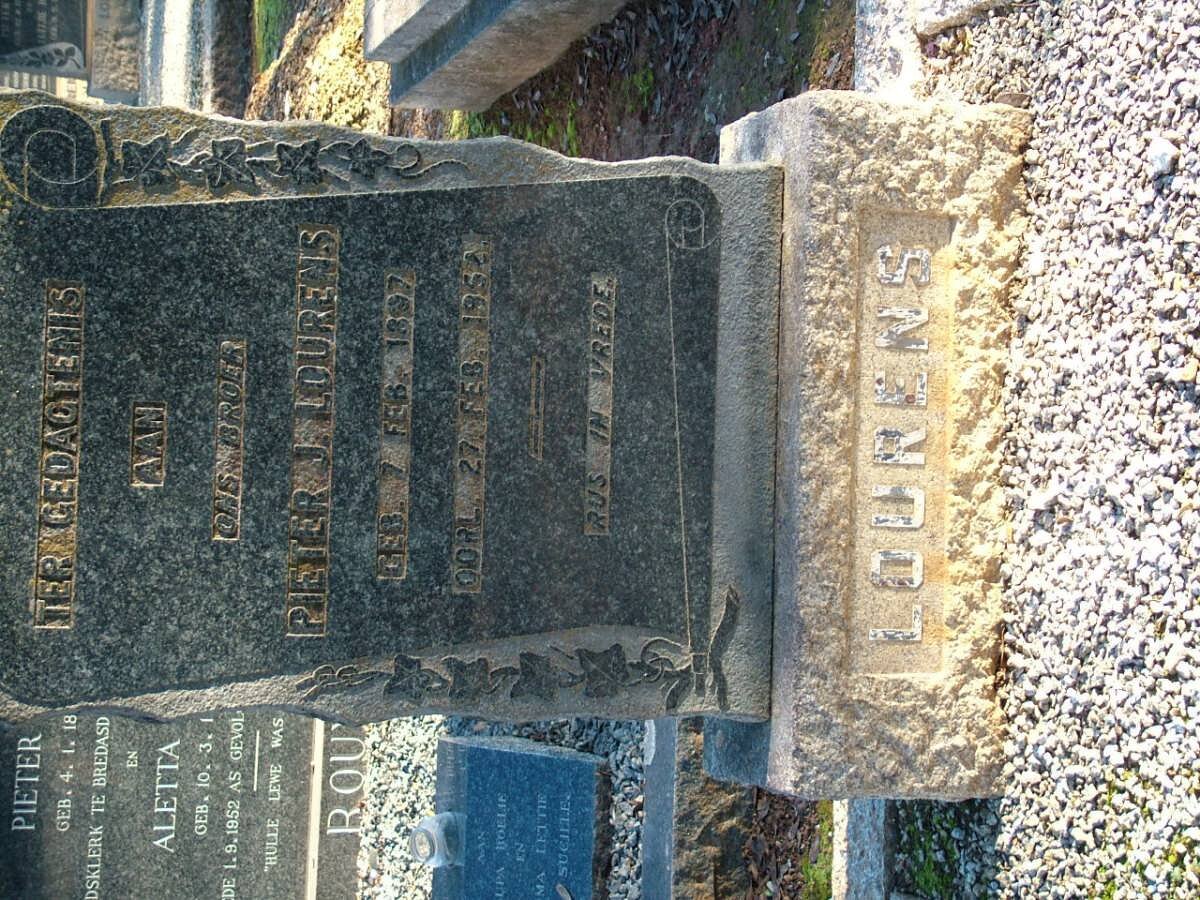 LOURENS Pieter J. 1897-1952