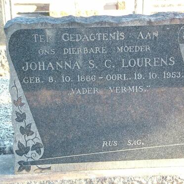 LOURENS Johanna S.C. 1886-1953
