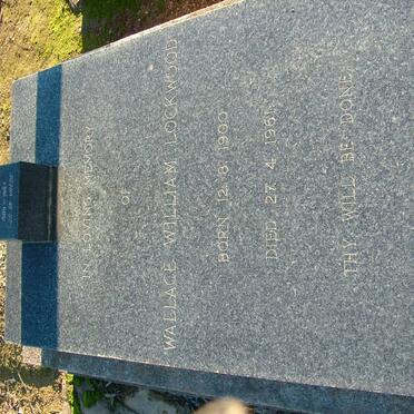 LOCKWOOD Wallace William 1900-1961 &amp; Ada 1909-1987