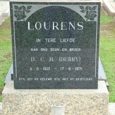 LOURENS D.C.H. 1921-1971
