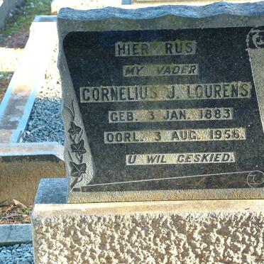 LOURENS Cornelius J. 1883-1958