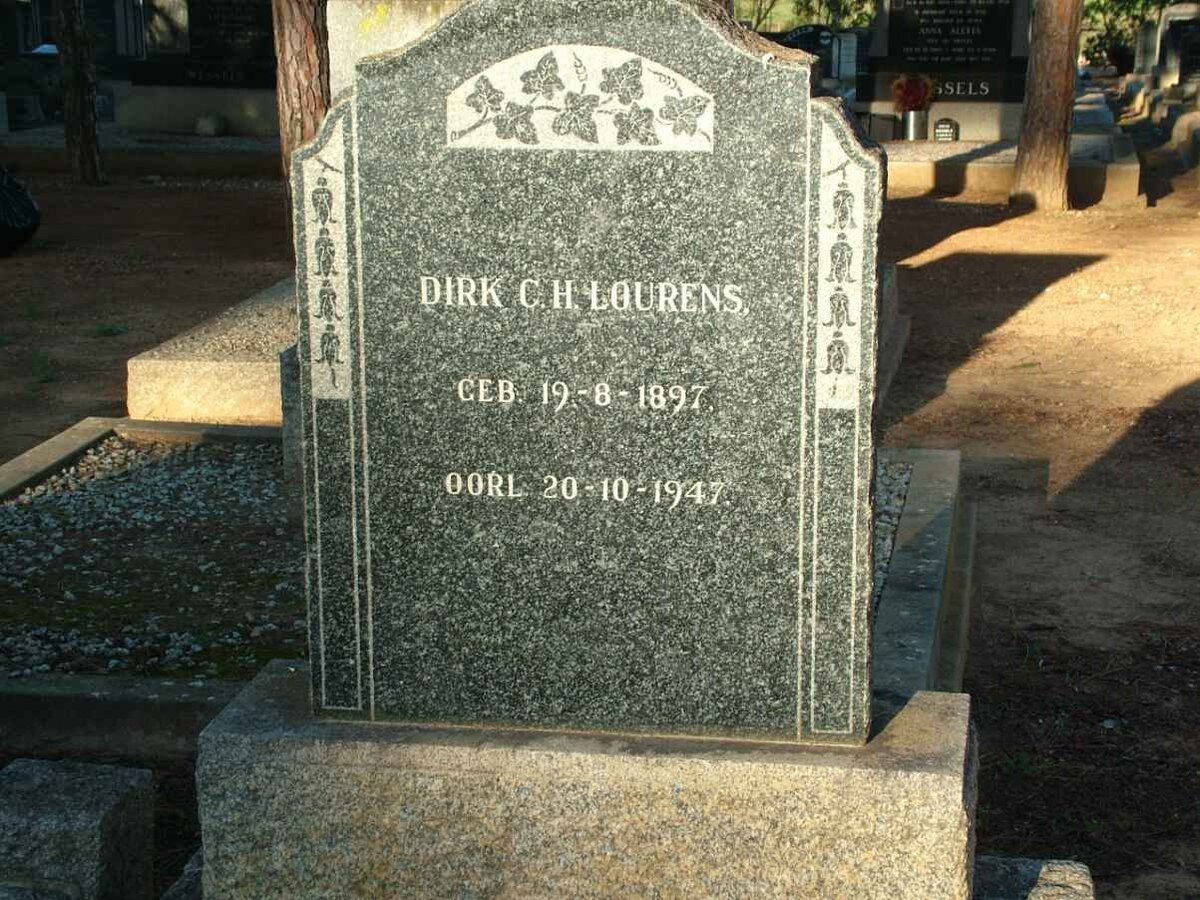 LOURENS Dirk C.H. 1897-1947