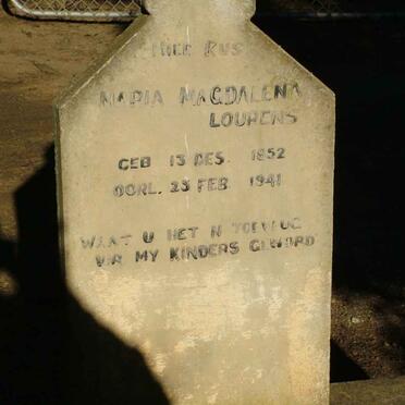 LOURENS Maria Magdalena 1852-1941