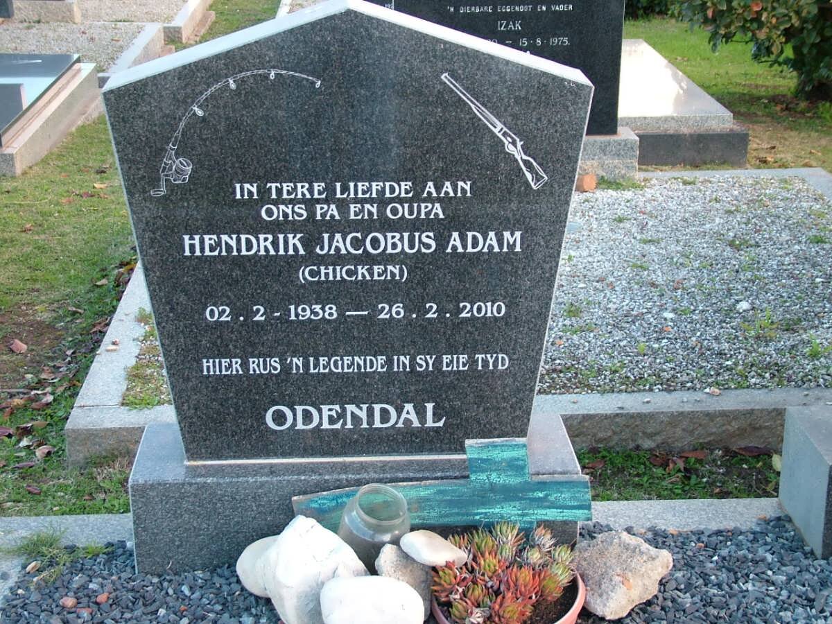 ODENDAL Hendrik Jacobus Adam 1938-2010