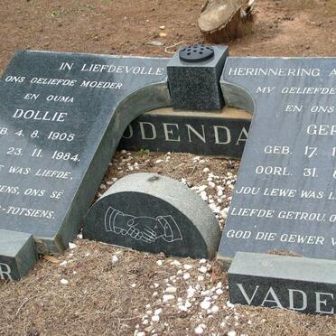 ODENDAL Gert 1902-1973 &amp; Dollie 1905-1984_1