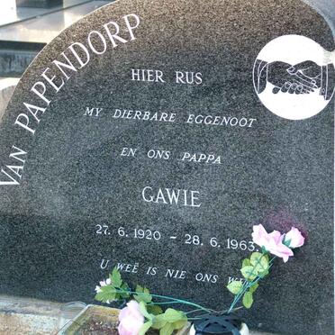 PAPENDORP Gawie, van 1920-1963