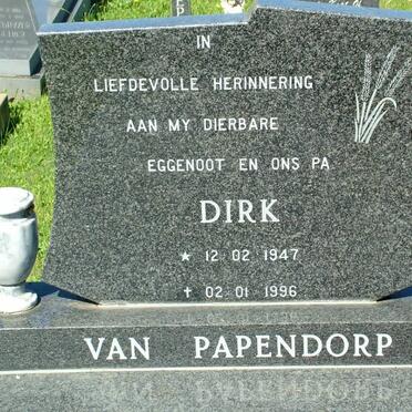 PAPENDORP Dirk, van 1947-1996