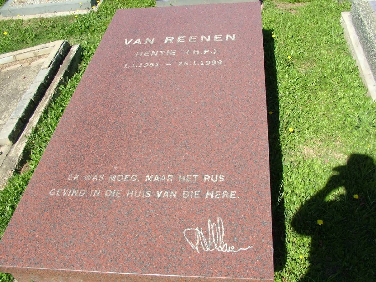 REENEN H.P., van 1951-1999