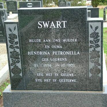 SWART Hendrina Petronella nee LOURENS 1896-1973