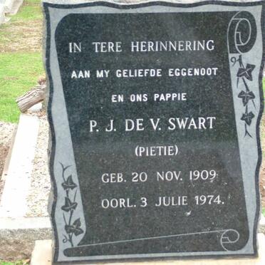 SWART P.J. de V. 1909-1974