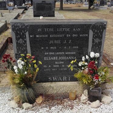 SWART Jurie J.Z. 1920-1969 &amp; Elsabe Johanna 1928-2013
