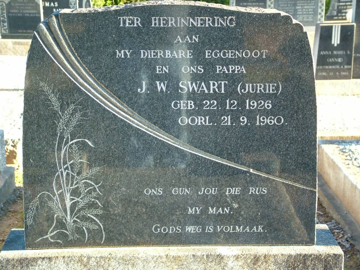 SWART J.W. 1926-1960