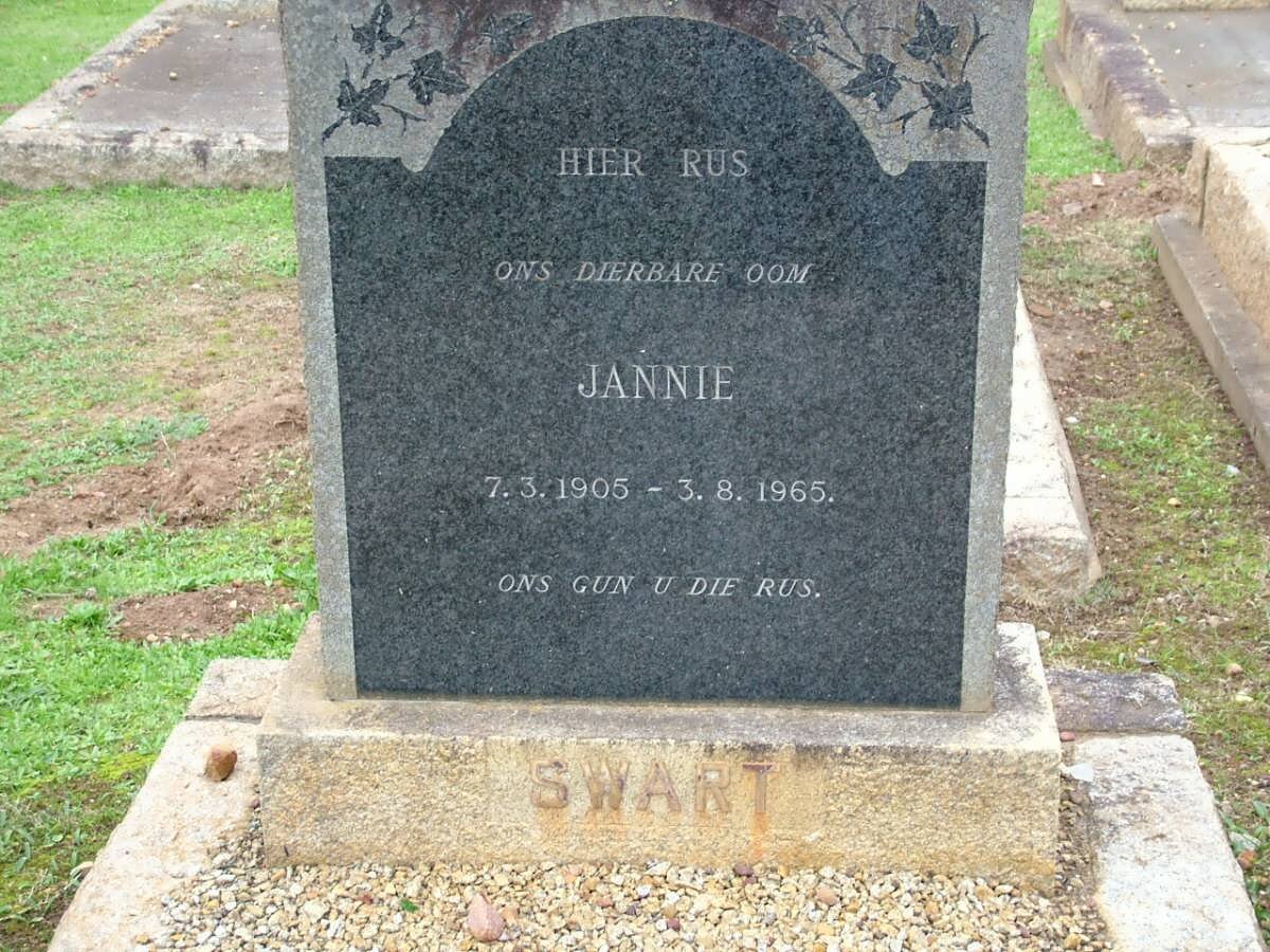SWART Jannie 1905-1965