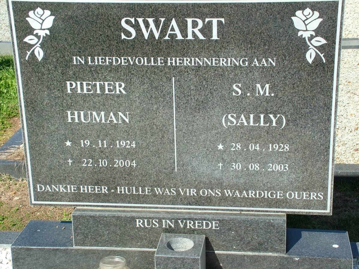 SWART Pieter Human 1924-2004 &amp; S.M. 1928-2003