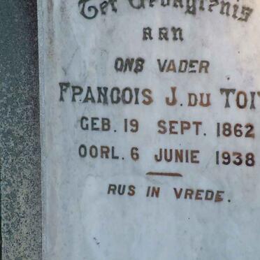 TOIT Francois J., du 1862-1938