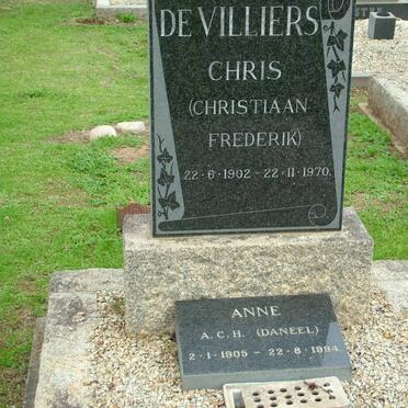 VILLIERS Christiaan Frederik, de 1902-1970 &amp; A.C.H. DANEEL 1905-1994