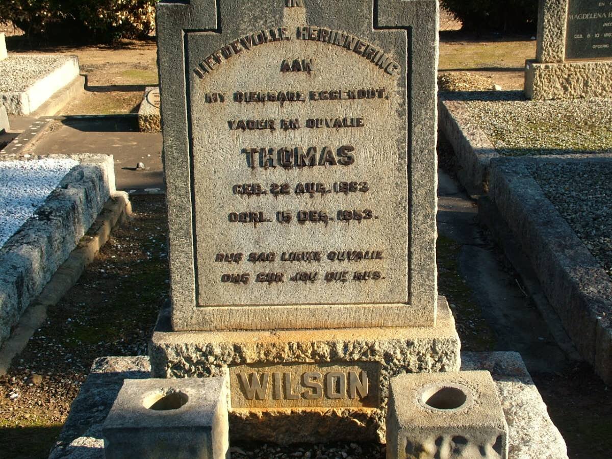 WILSON Thomas 18?3-1953