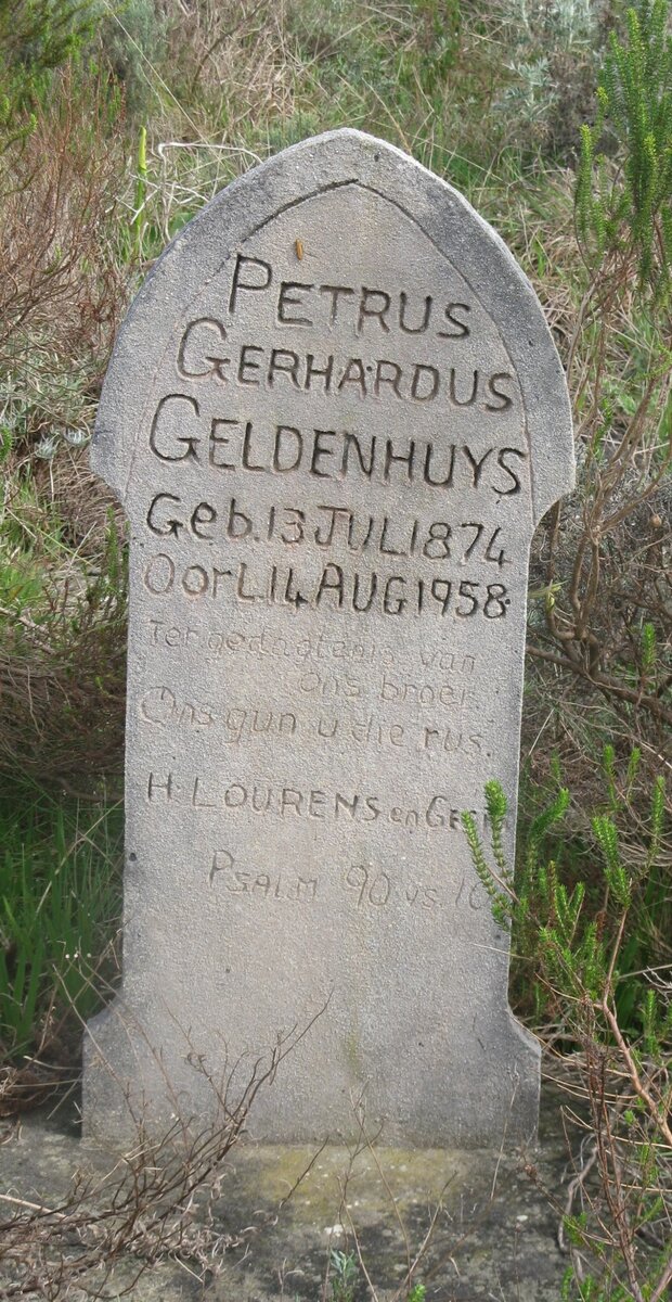 GELDENHUYS Petrus Gerhardus 1874-1958