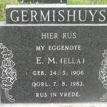GERMISHUYS E.M. 1906-1982