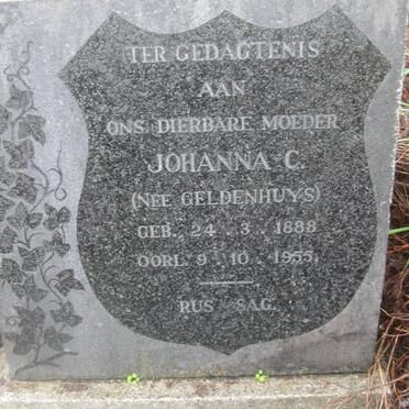 LAW Johanna C. nee GELDENHUYS 1888-1955