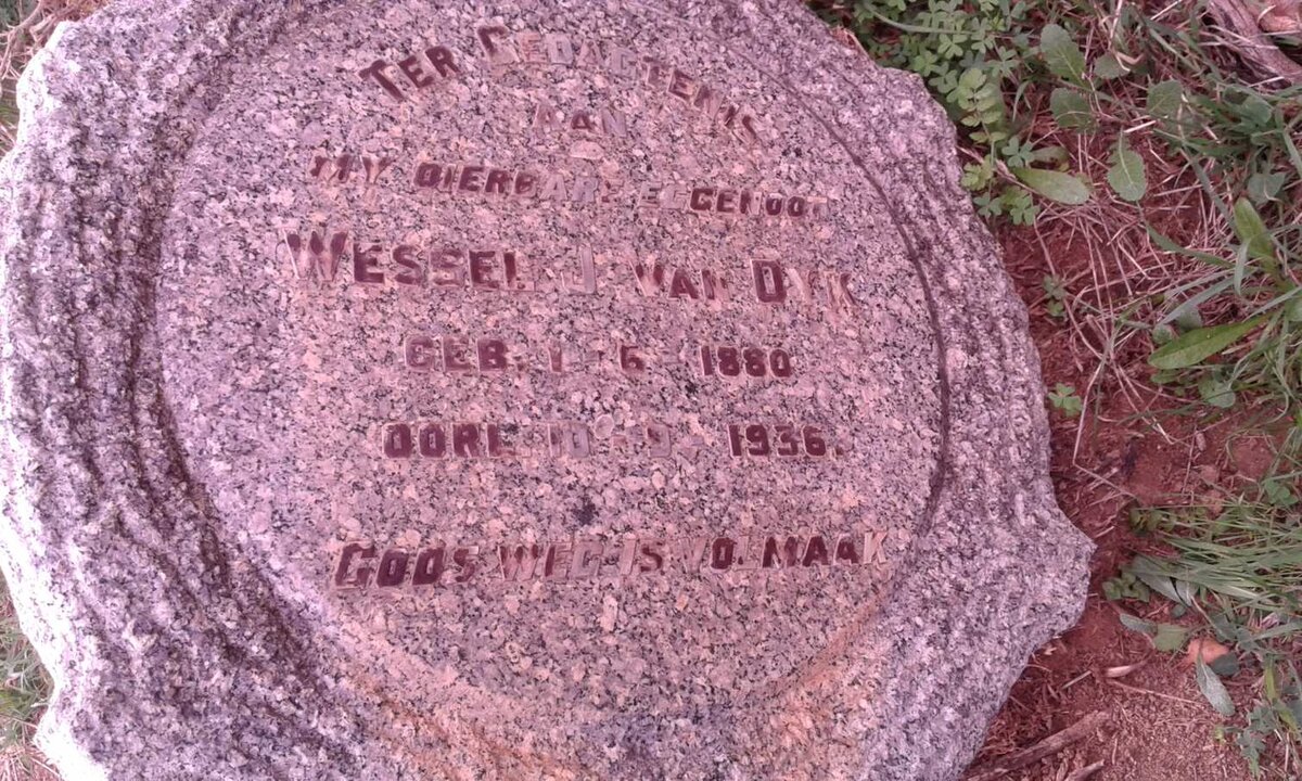 DYK Wessel J., van 1880-1936