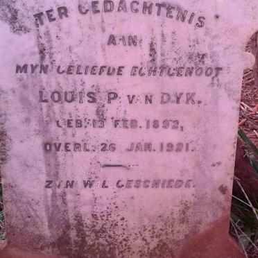 DYK Louis P., van 1892-1921