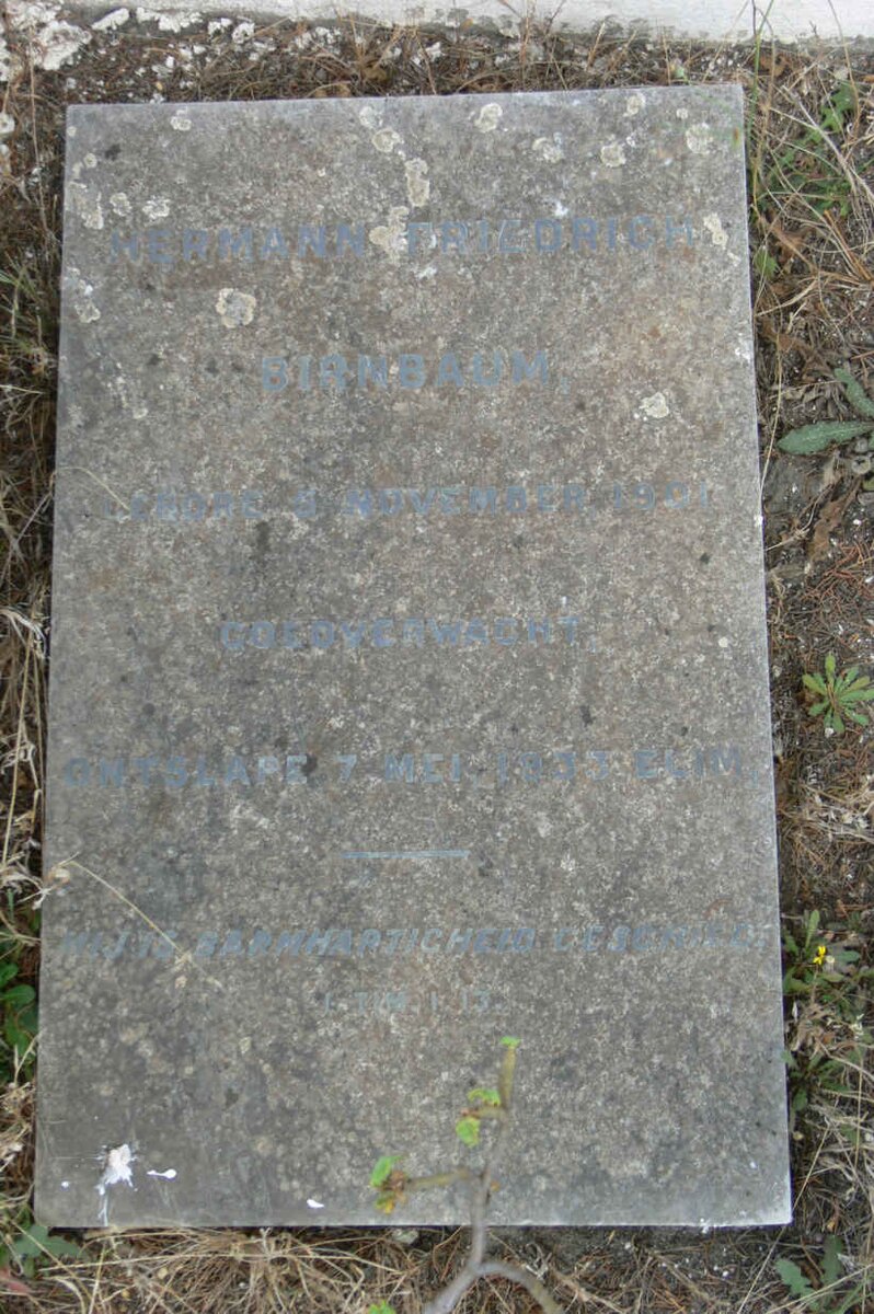 BIRNBAUM Hermann Friedrich 1901-1933