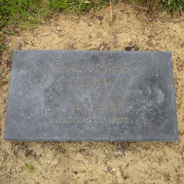 GEIGER Egon 1922-1922
