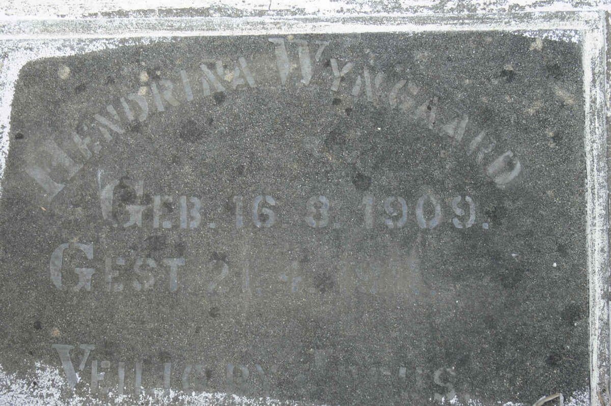 WYNGAARD Hendrina 1909-19??