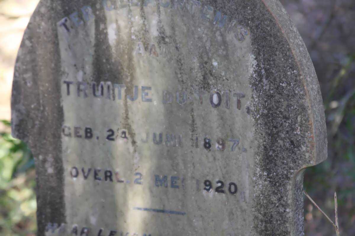 TOIT Truitje, du 1897-1920