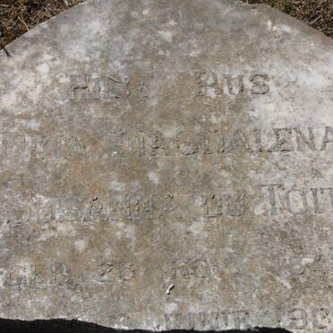 TOIT Dina Magdalena Susanna, du 1845-1938