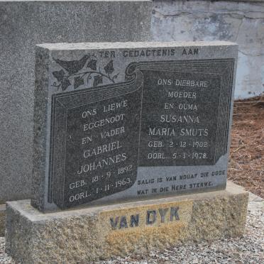 DYK Gabriel Johannes, van 1892-1963 &amp; Susanna Maria SMUTS 1902-1978