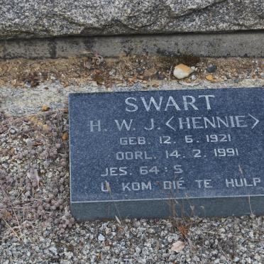 SWART H.W.J. 1921-1991