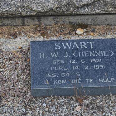SWART H.W.J. 1921-1991