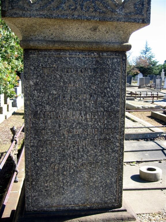 WET Christina Magdalena, de 1885-1962