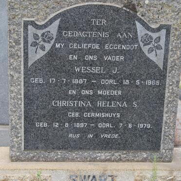 SWART Wessel J. 1887-1965 &amp; Christina Helena S. GERMISHUYS 1897-1979