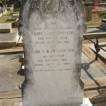 ESTERHUYSEN Frans L. 1836-1916 &amp; Alida S.M. VAN GRAAN 1841-1893