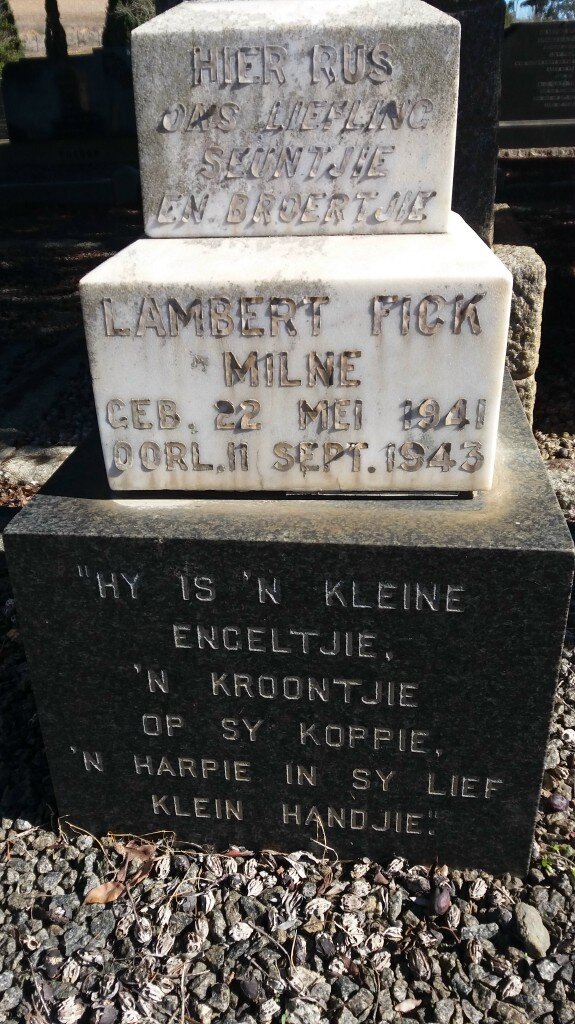 MILNE Lambert Fick 1941-1943