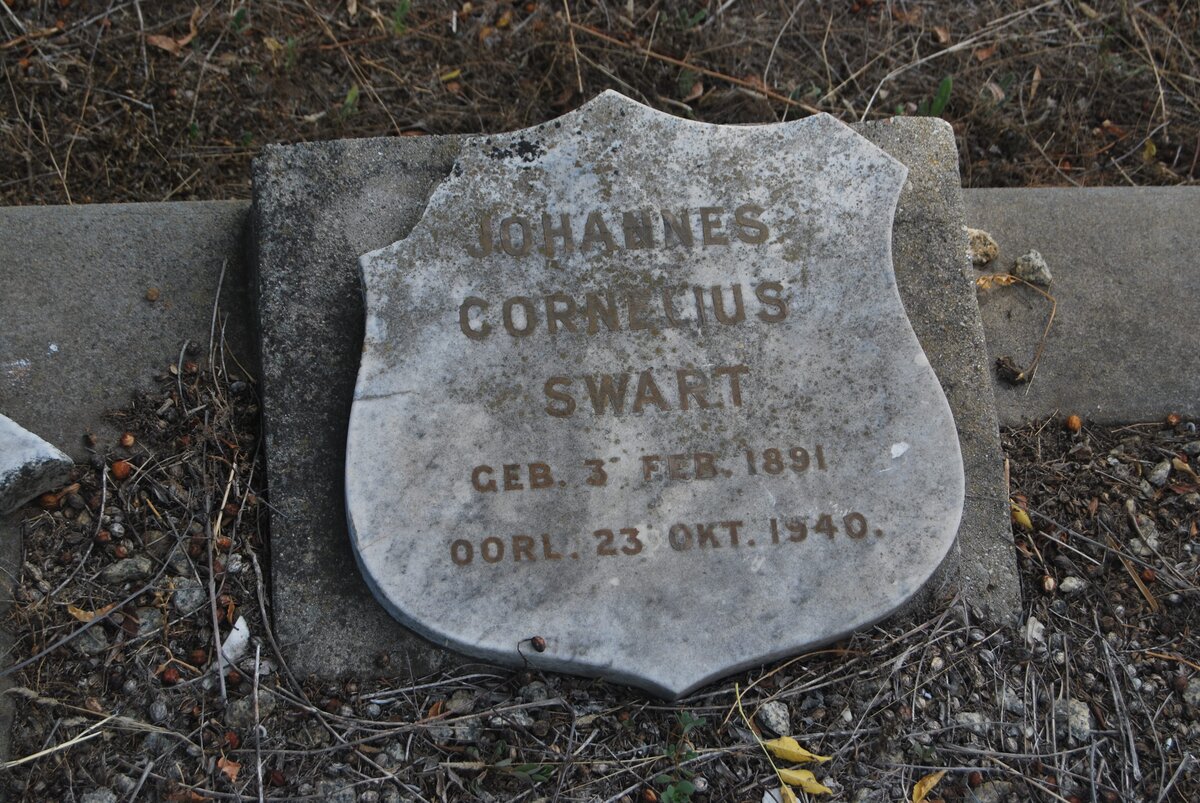 SWART Johannes Cornelius 1891-1940