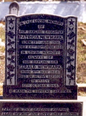 NEWMARK Patricia 192?-1944 :: NEWMARK Gerald 1924-1944
