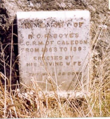 BOYES R.C.R. 1863-1893