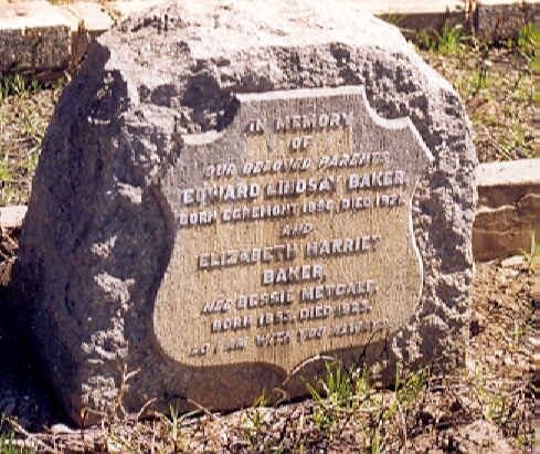 BAKER Edward Lindsay 18?0-192? &amp; Elizabeth Harriet METCALF 1853-1925