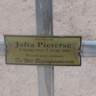 PIETERSE Jafta 1954-2013