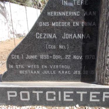 POTGIETER Gezina Johanna nee NEL 1898-1970