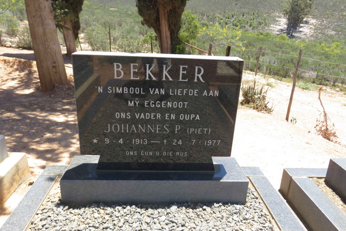 BEKKER Johannes P. 1913-1977