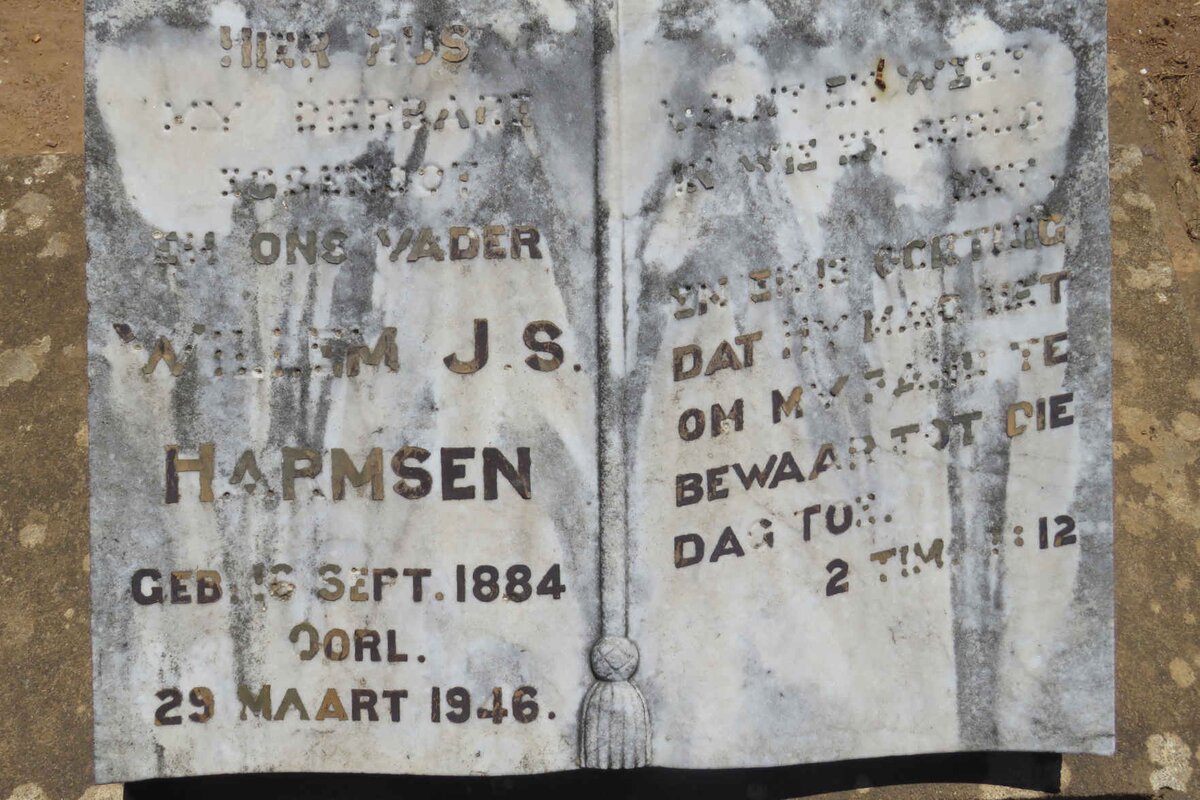 HARMSEN Willem J.S. 1884-1946