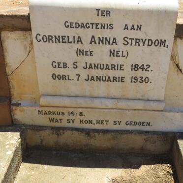 STRYDOM Cornelia Anna nee NEL 1842-1930