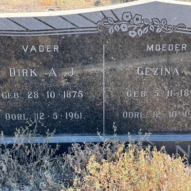 BANK Dirk A.J., van der 1875-1961 &amp; Gezina J. 1890-1947