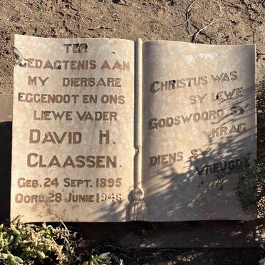 CLAASSEN David H. 1895-1946