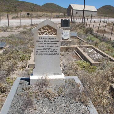 OOSTHUIZEN A.E. nee NEL 1869-1912